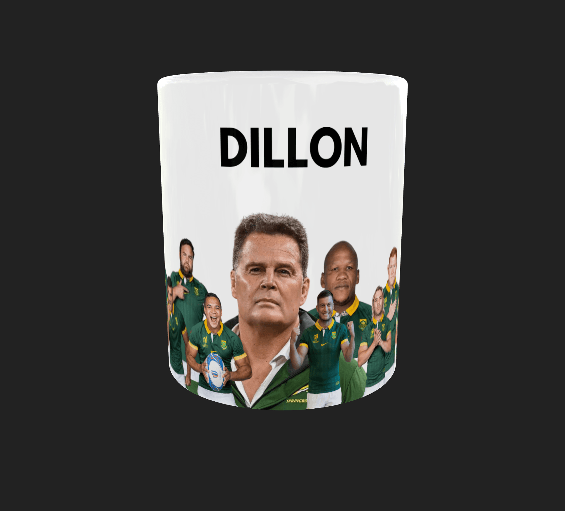 Springboks Fan Mug - With Personalized Name