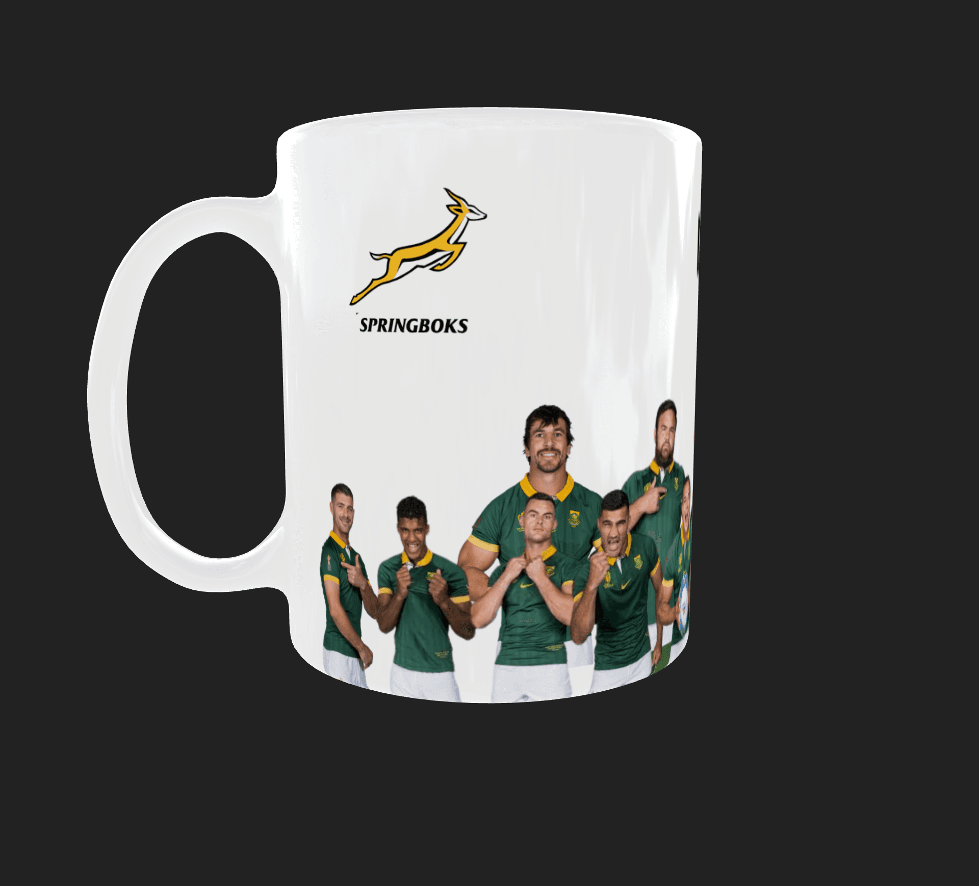 Springboks Fan Mug - With Personalized Name