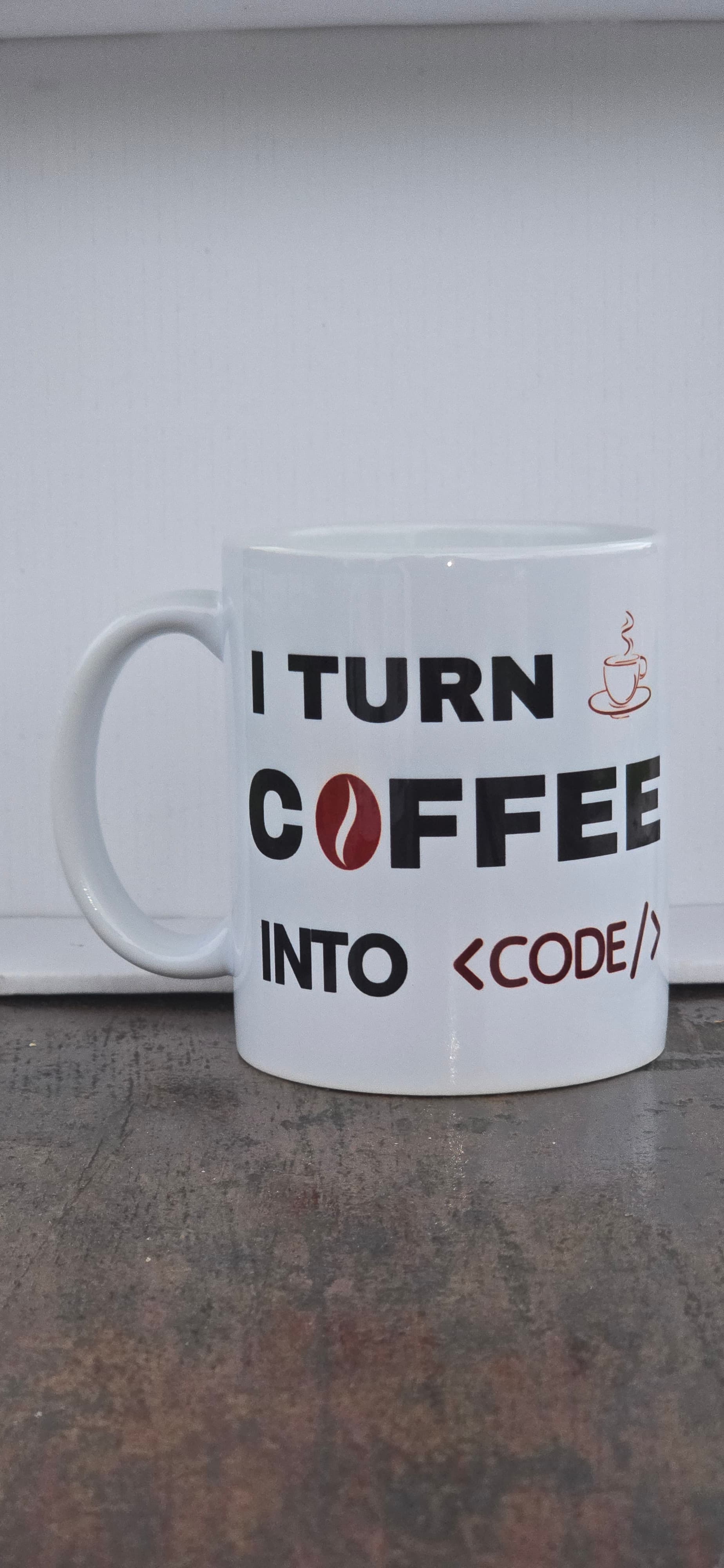 I Turn Coffee Into Code Mug