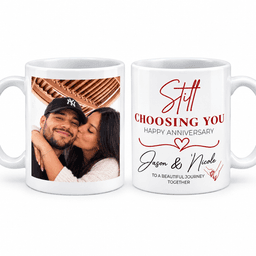 Personalised Anniversary Photo Mug - Still Choosing You